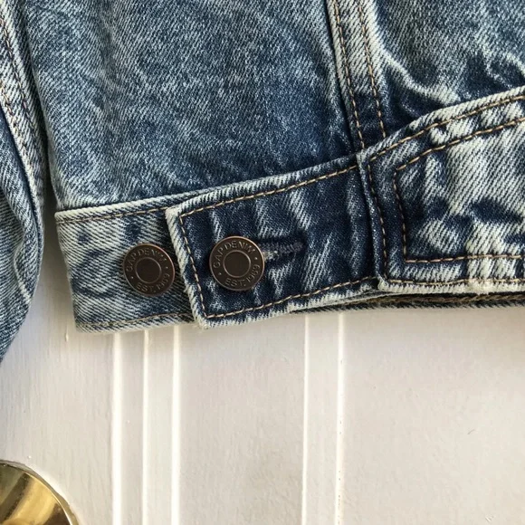 NWT Gap Teens Medium Washed Oversized Denim Jacket Size Large 10.